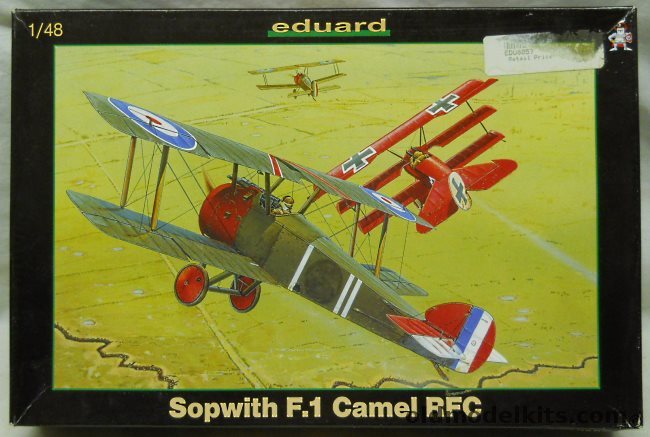 Eduard 1/48 Sopwith F.1 Camel RFC with Mask Set and Photoetch, 8057 plastic model kit